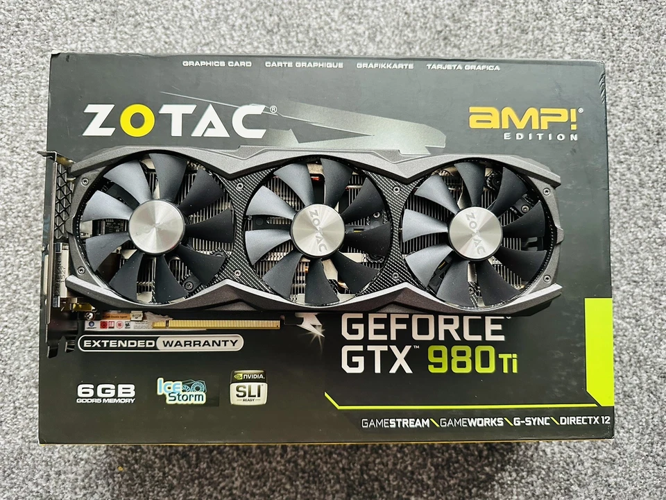 ZOTAC GeForce GTX 980 Ti AMP 6G GPU 6GB Graphics Card Boxed Gtx980ti Gtx980 - Image 2 of 4