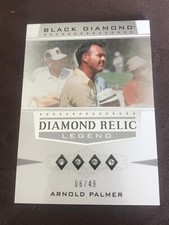 ARNOLD PALMER RC #6/49 QUAD DIAMOND RELIC BLACK DIAMOND GOLF LEGEND MINT 2021