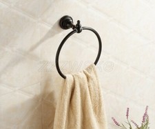 Bathroom Accessories Oil Rubbed Bronze Bathroom Round Towel Ring Holder Zba825