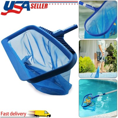 Heavy Duty Pool Skimmer Leaf Rake Net Cleaning Swimming Pool Fine Mesh Netting