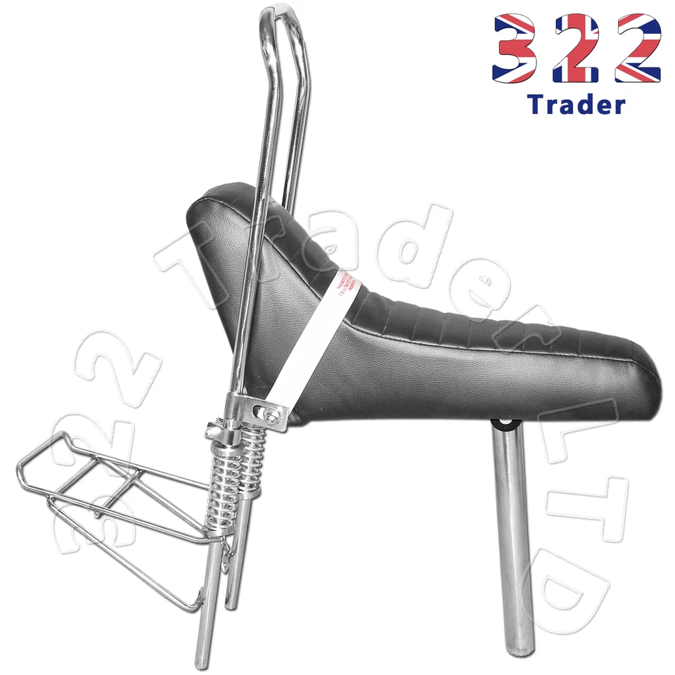 Raleigh Chopper MK2 Seat Saddle Back Plate Post Sissy Bar Springs Cups Full Set - Image 2 of 4