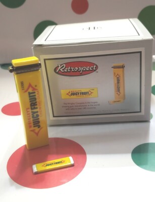 Wrigley's Juicy Fruit Gum PHB Porcelain Hinged Box Midwest of Cannon Falls - NIB