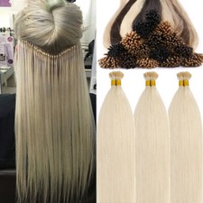 1g Russian Pre Bonded Stick Tip I Tip Micro Ring 100 Remy Human Hair Extensions