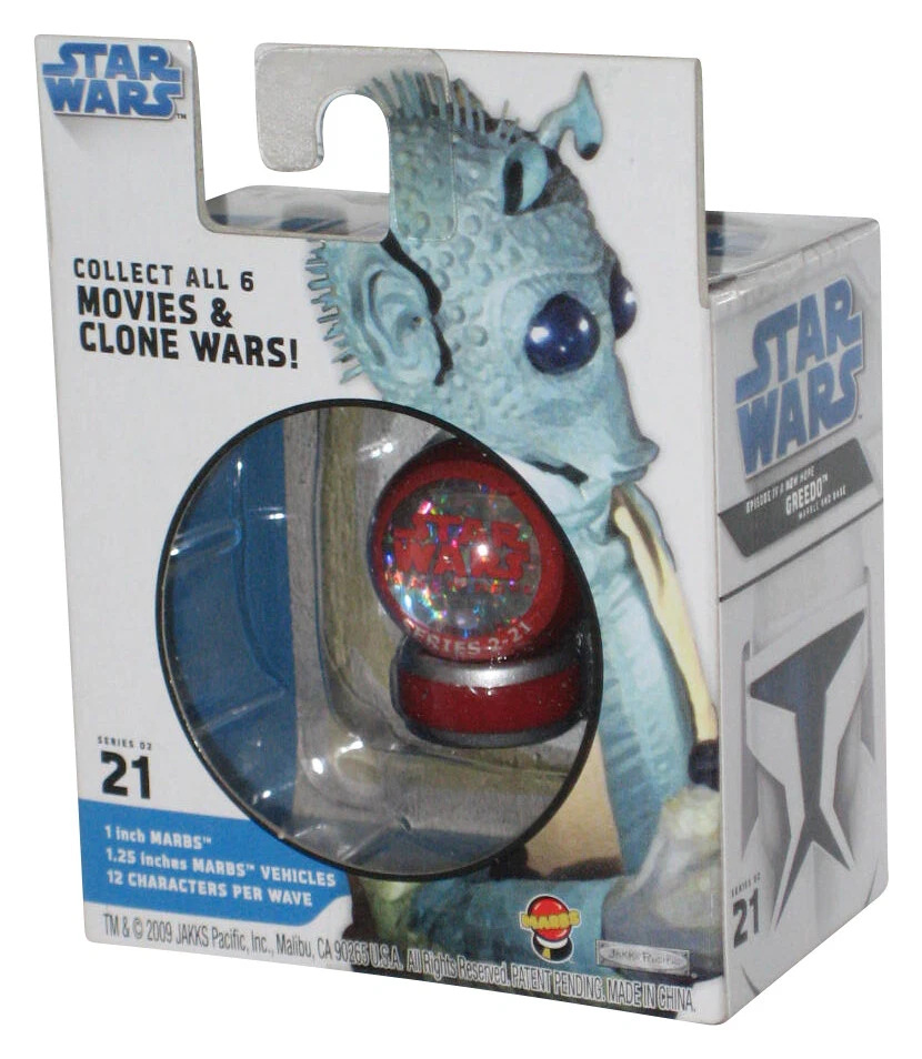 Star Wars Marbs Episodio IV: Una Nueva Esperanza Greedo (2009) Jakks Pacific Mármol y Base Foto 4 de 4