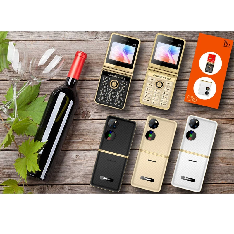 2.4" Mini Folding Cell Phone Bluetooth Speed Dial 2G GSM Mobile Phone 4 SIM NEW - Image 3 of 4
