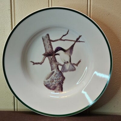 National Wildlife Federation Hummingbird Nest 8 1/8  Rimmed Soup Salad Bowl