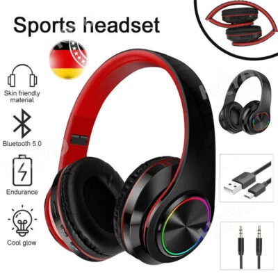 MARKENLOS On Ear Kopfhörer Bluetooth 5.0 Kabellos Faltbare Stereo Bass Kopfhorer Kabellos