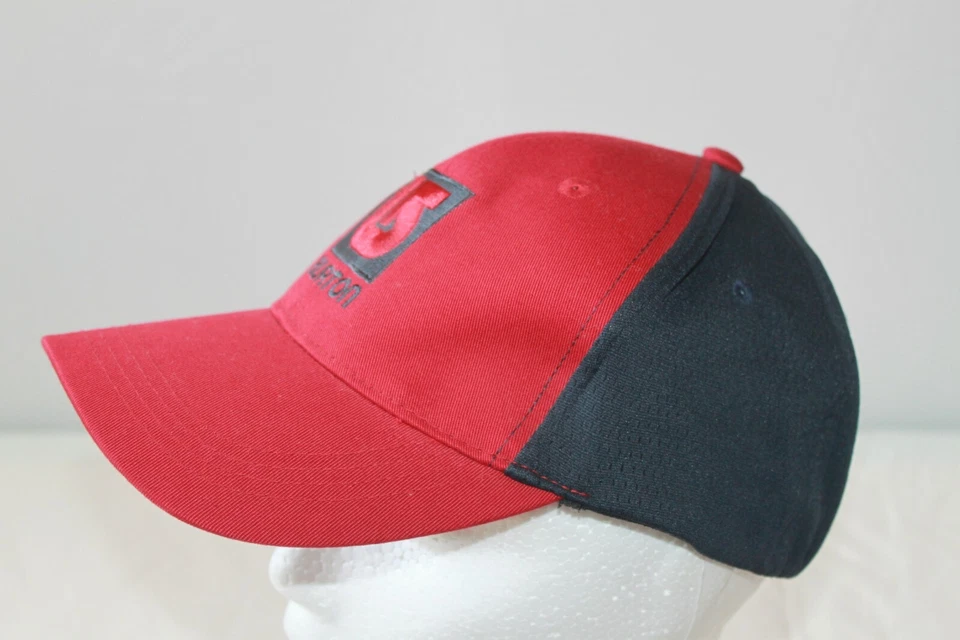 Burton Bordado Logo Flexfit Gorra Sombrero Rojo/Negro Snowboard Talla S/M Foto 2 de 4