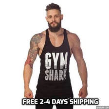 Men Stringer Gym Tank Top Bodybuilding
