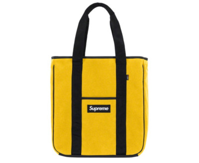 Supreme Polartec Tote Yellow FW18B15 Size OS One Size