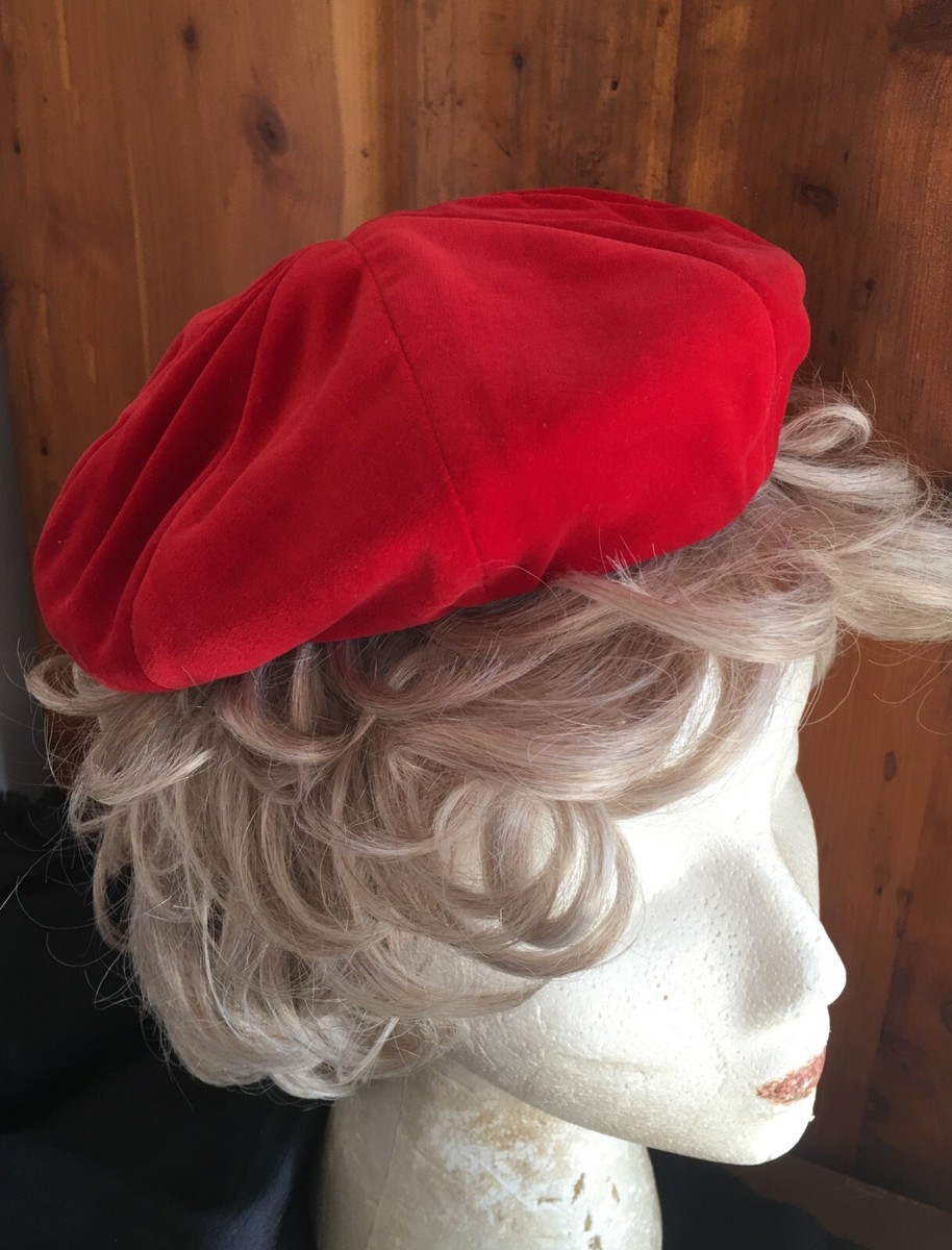 Betmar Vintage Rust Red Winter Velvet Hat betmar | Accessories | Betmar Vintage Rust Red Winter Velvet  main image 3
