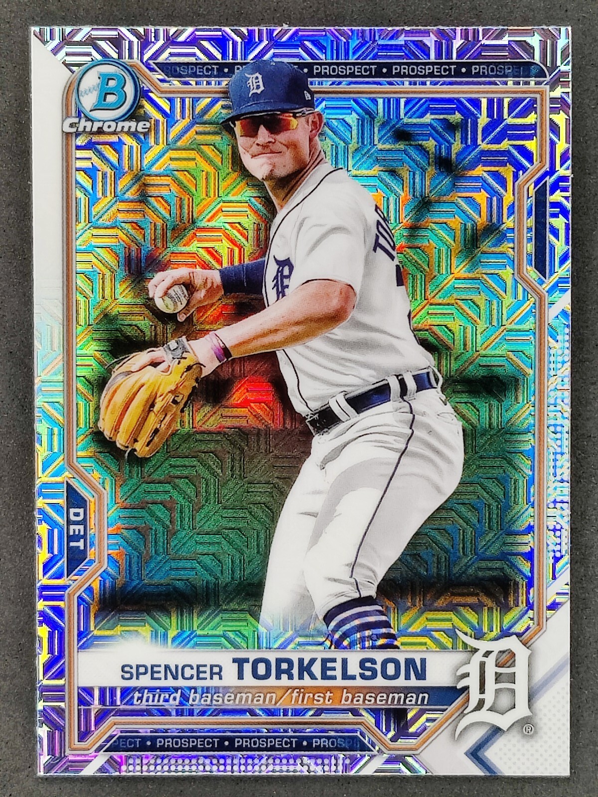 2021 Topps Bowman Chrome SPENCER TORKELSON Mojo Refractor #BCP-187 Tigers