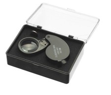 Illuminated Jewelers Loupe 10x25MM Glass Magnification with 2 LED Bulbs