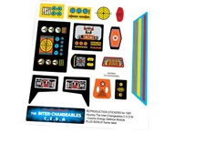 CUSTOM STICKERS for Mego Inter-Changeables C.E.D.M Cosmic Energy Defense Module