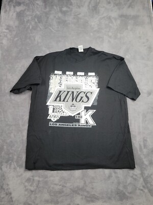 Vintage 1993 Magic Johnson T's Los Angeles Kings T-Shirt Sz XXL Black USA Made