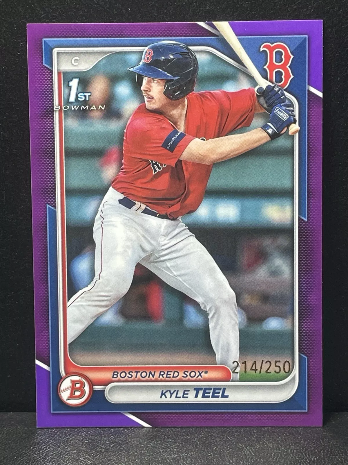 2024 Bowman Kyle Teel 1st Purple Paper #d/250 #BP-48 Boston Red Sox