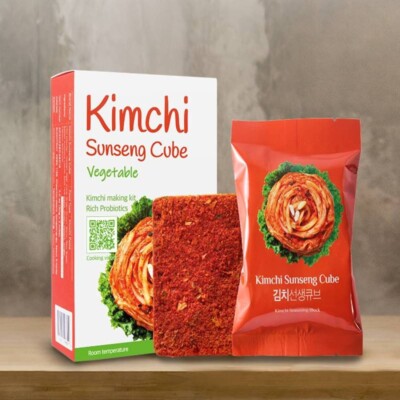 Kimchi sunseng Vegetable Vegan paste sauce powder seasoning kit 30g x 2 cube