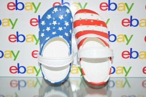 american flag crocs youth