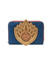 Loungefly Marvel Guardianes de la Galaxia Vol. Cartera con cremallera alrededor con insignia Ravager 3