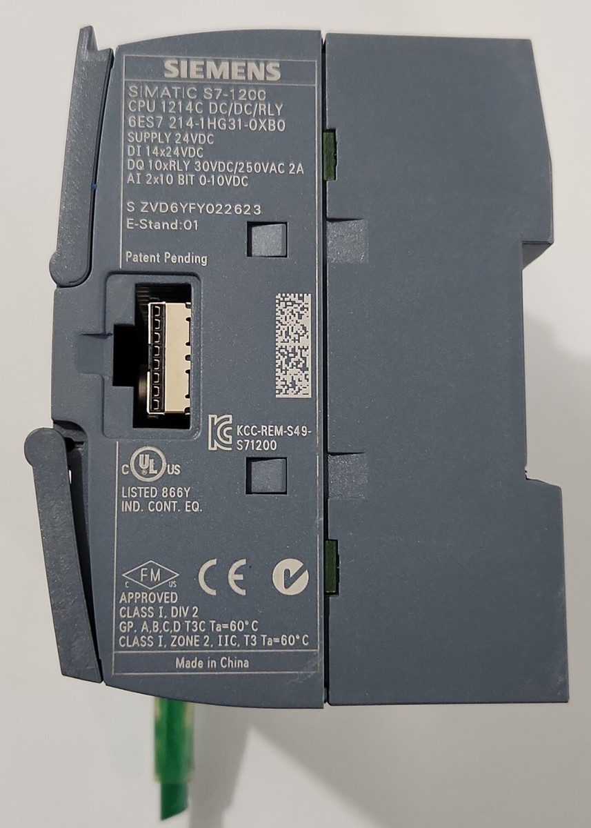 Siemens SIMATIC S7-1200 CPU 1214C – 6ES7214-1HG31-0XB0 – Nuovo Originale