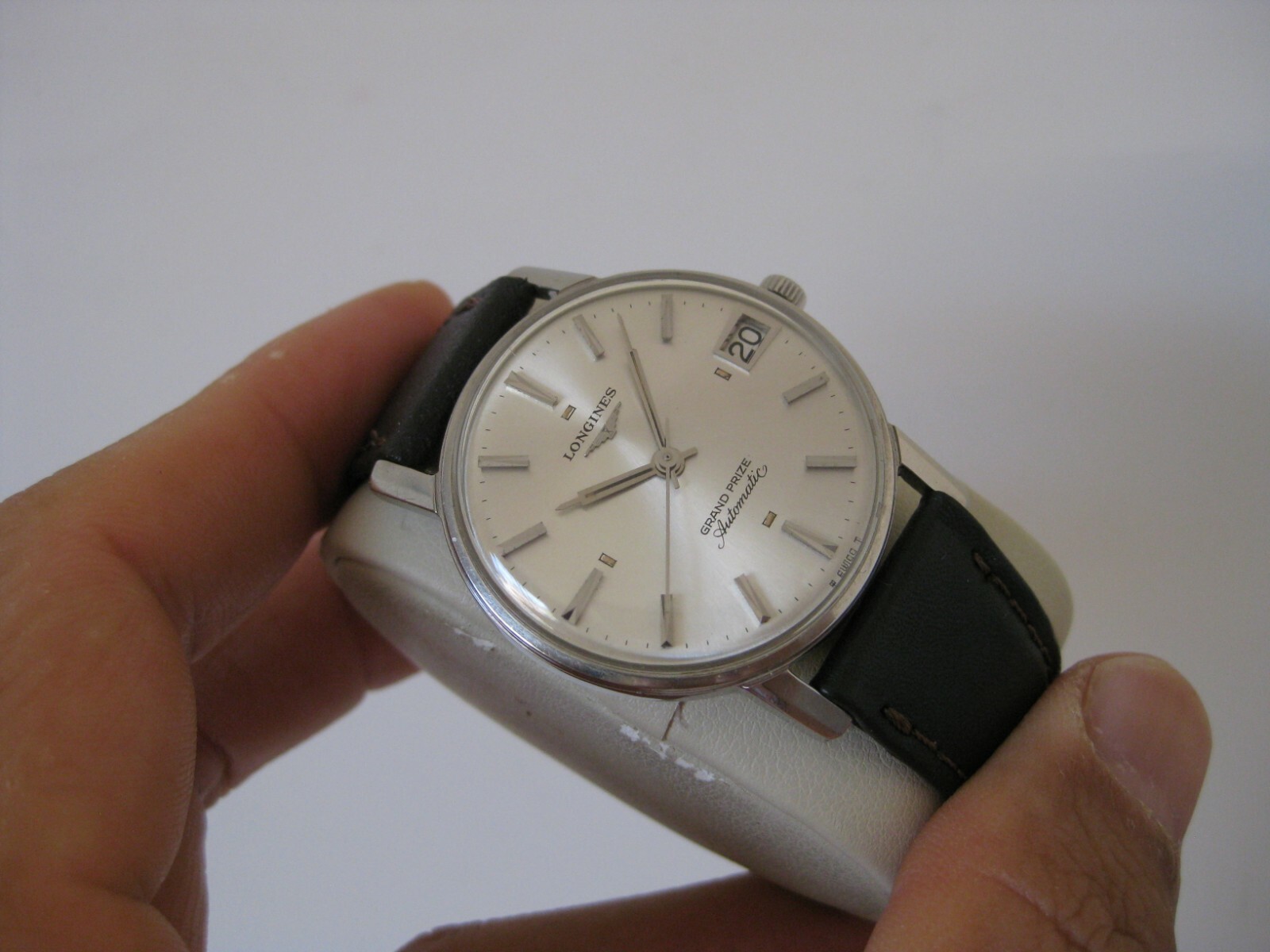 RARE LONGINES GRAND PRIZE AUTOMATIC DATE WATCH 34MM SERVICED