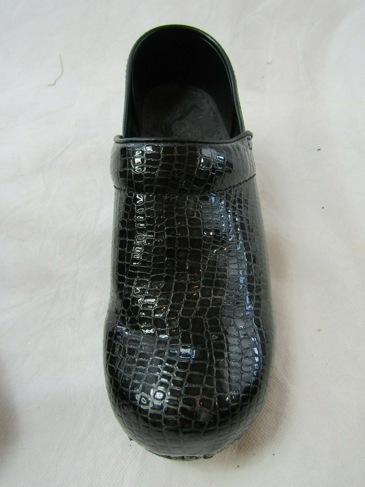 sanita snakeskin clogs