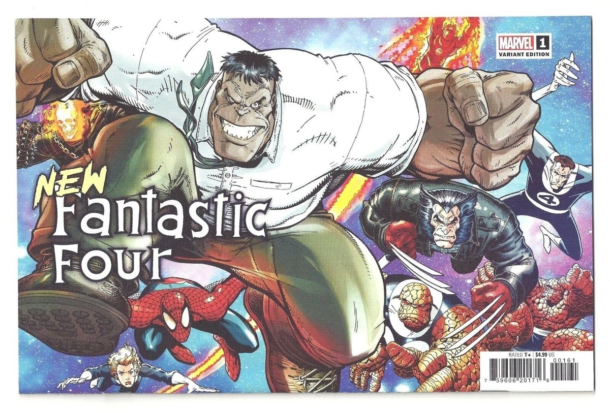 Marvel Comics NEW FANTASTIC FOUR #1 ADAMS 1:100 Hidden Gem