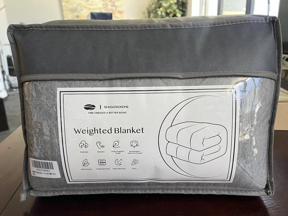 Brand New Grey Queen Weighted Blanket - Image 2 of 4