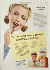 1941 Shell Oil Company Vintage Ad They cracked the secrets of petroleum