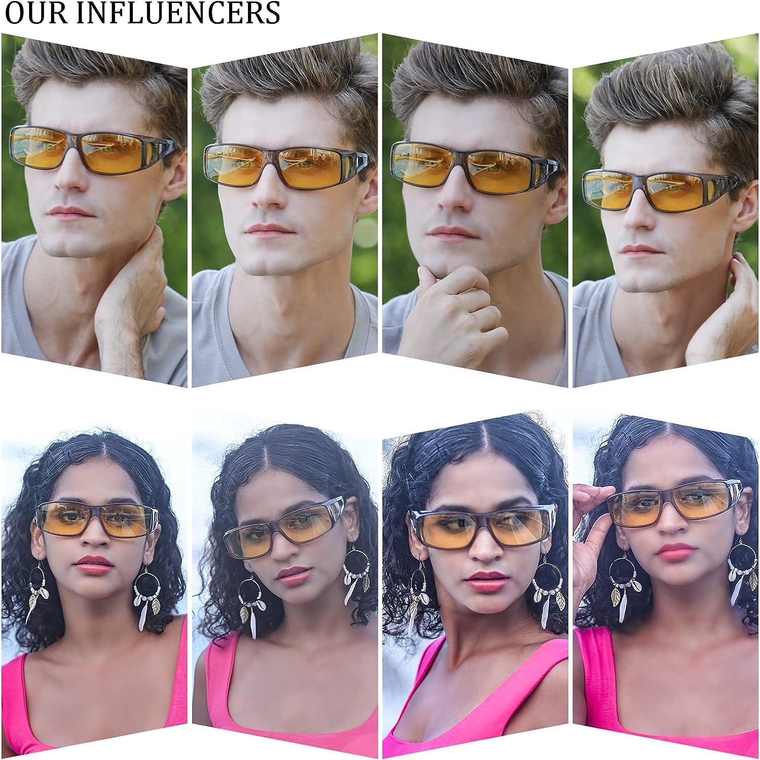 Night Vision Glasses for Men Women Anti Glare Polarized HD Night