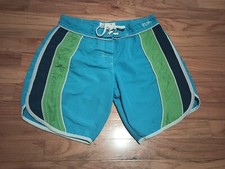 GIRLSTAR Delia S VINTAGE 90  S Striped Board Shorts