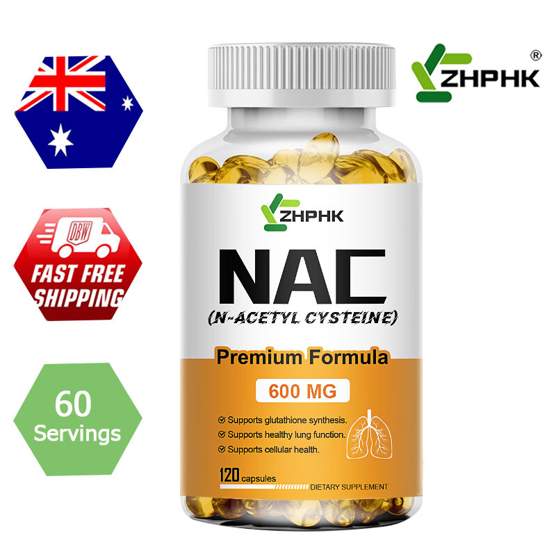 NAC N-Acetyl Cysteine 600mg 120 Capsules | Max Strength | Vegan Supplement