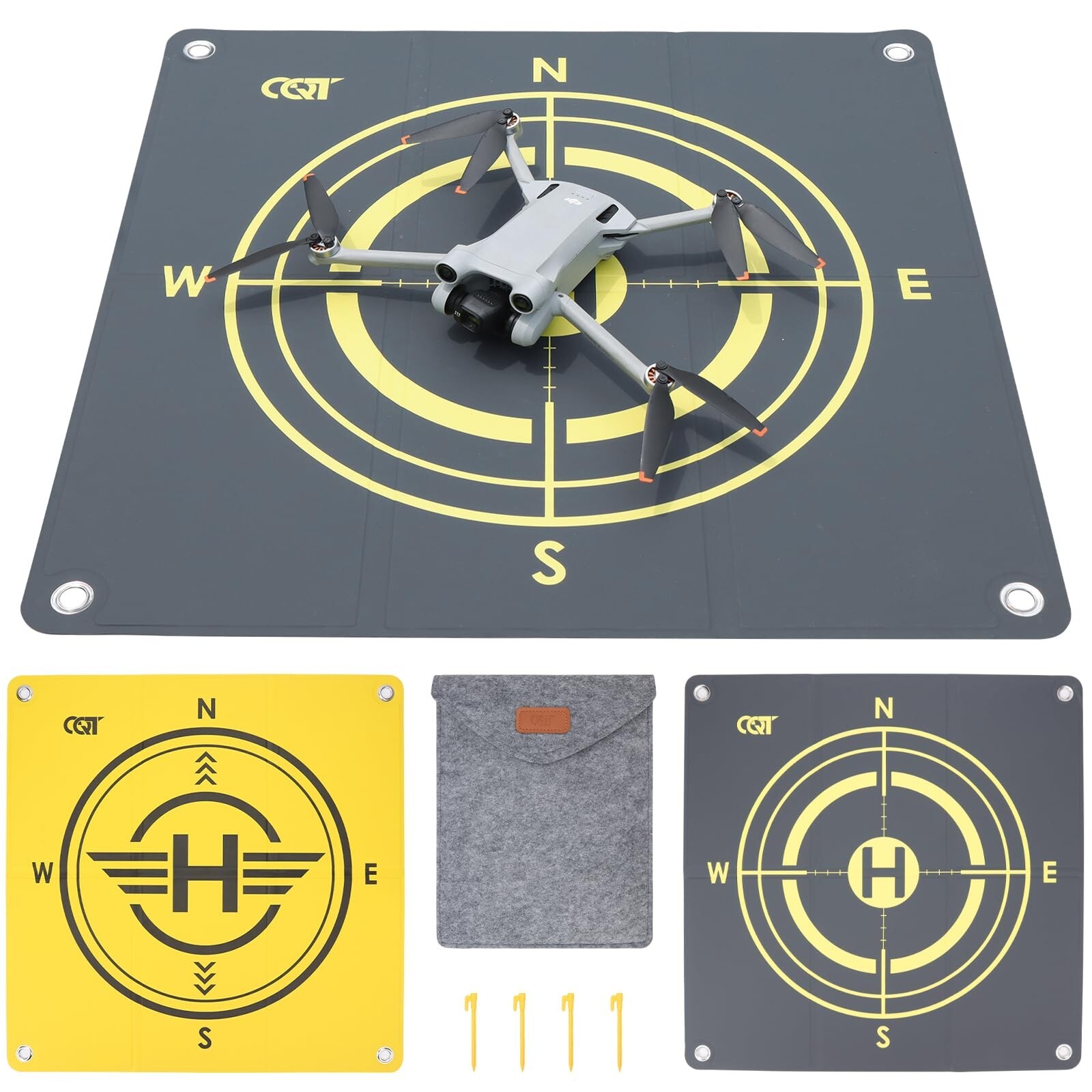 55cm Fast-Fold Waterproof Drone Landing Pad Double-Sided Helipad-image