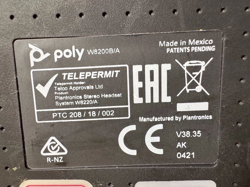 Poly Savi 8200 Series W8220B/A Headset On-Ear, W8220/A Plantronics - Bild 4 von 4