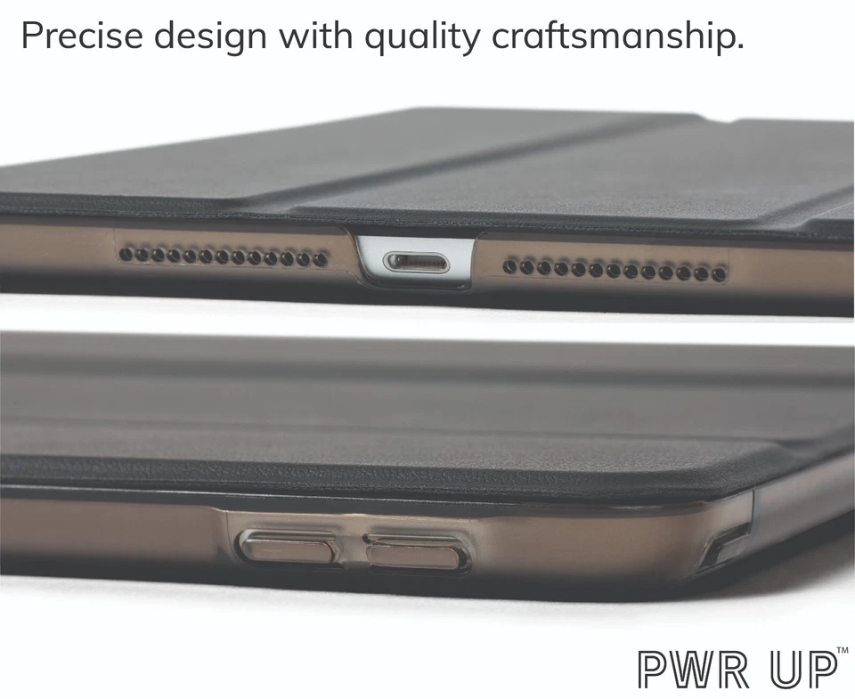 PWR UP iPad 10.2 inch Case (Compatible with iPad 9/8/7th Gen) | Black/Gray/Pink - Image 3 of 4