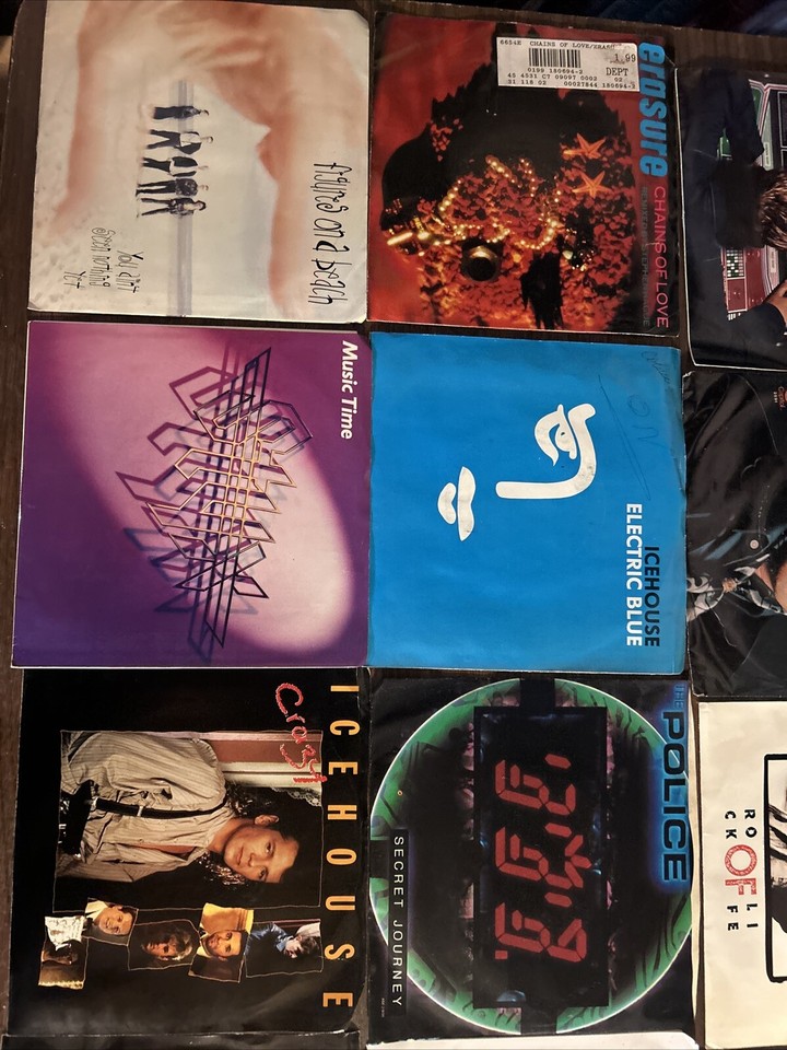 wholesale lot of 52 45 rpm vinyl records With Picture Sleeves 97 eBay