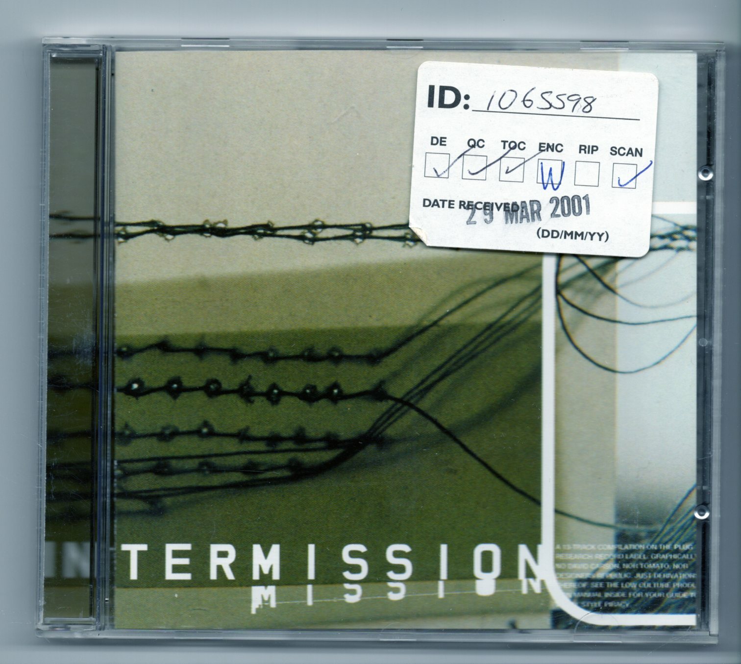 (JG641) Intermission, 13 tracks various artists - 2001 CD