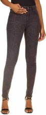 MICHAEL MICHAEL KORS Women's Leopard-Print Straight Skinny Jeans Size 2 ALTERED