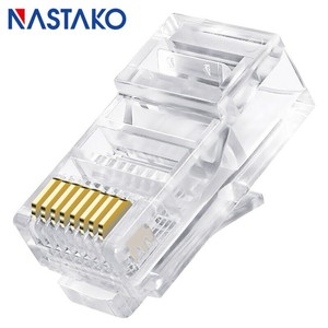 Conector RJ45 Cat5 Cat5e 8p8c RJ45 Conectores Cat5e Não Blindado Utp Rede RJ45 | eBay