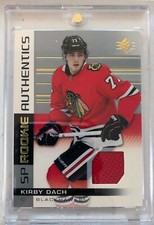 Kirby Dach 2019-20 SP Hockey SP Rookie Authentics RC Game Used Jersey Blackhawks