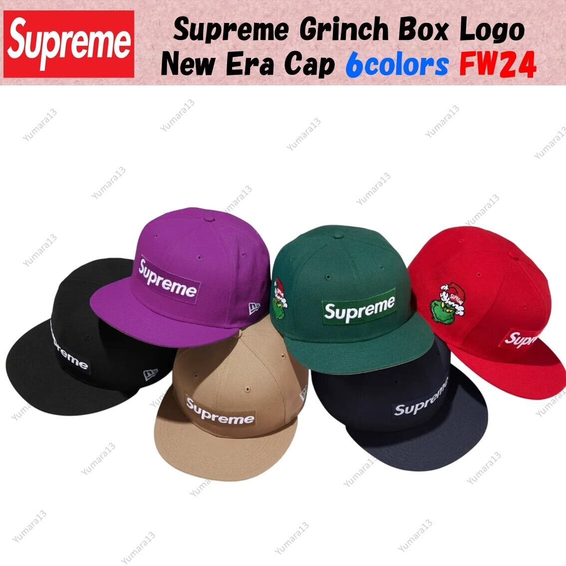 Supreme Grinch Box Logo New Era Cap 6colors FW24 New | eBay Supreme Grinch Box Logo New Era Cap 6colors FW24 New | eBay