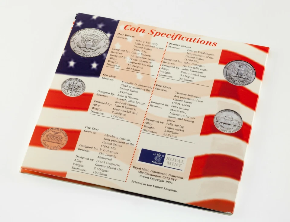 1997 Royal Mint United Coin Collection 3 Complete Sets US & UK - Image 3 of 4