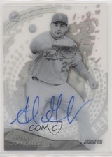 2014 Topps High Tek Black & White Image 9/15 Adrian Gonzalez #HT-AGO Auto 07d9