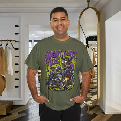 Night Shift Fiend Hot Rod Monster Graphic T-Shirt