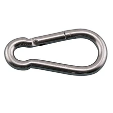 STAINLESS CARABINER CLIP 3/8" X 4", 316 SS