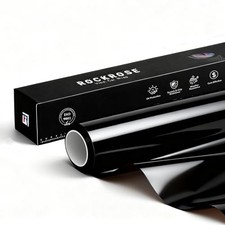 2026 Ultra Vinyl Wrap for Cars 12 in x 5FT - Self 12 IN x 5FT Gloss Black
