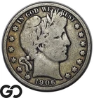 1906-D Barber Half Dollar, Choice FINE++