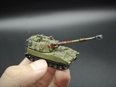 3D Printed 1/144 US M109'' Paladin ''self-propelled howitzer tank Finished Product