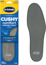 Dr. Scholl'S  Cushy Comfort with Memory Foam Insoles, Full-Foot Responsive Cushi