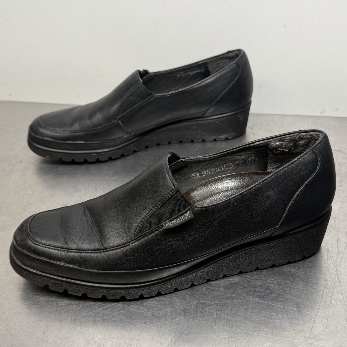 Mephisto Men\'s Twain Loafer Sz 13 Brown Leather AirJet Slip On Shoe Comfy Casual Amazon.com | Mephisto Twain Navy Randy EU 40.5 (US Men main image 2